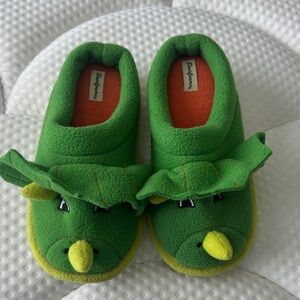 Green Dinosaur Slippers